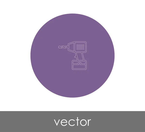 Icono de perforadora eléctrica — Archivo Imágenes Vectoriales