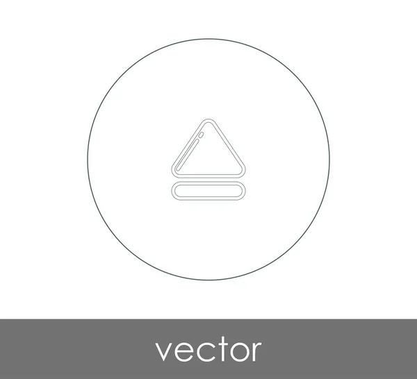 Vector Illustration Design Eject Icon — Stock Vector