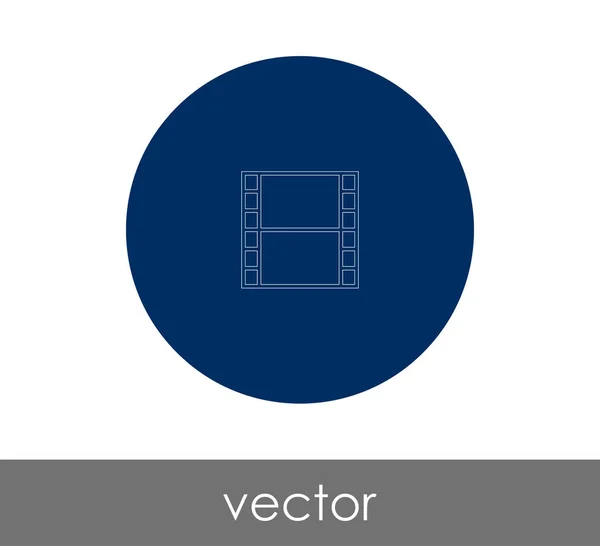 Icono Película Para Diseño Web Aplicaciones Ilustración Vectorial — Vector de stock