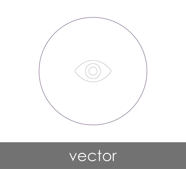 Icono Gráfico Ocular Ilustración Vectorial — Vector de stock