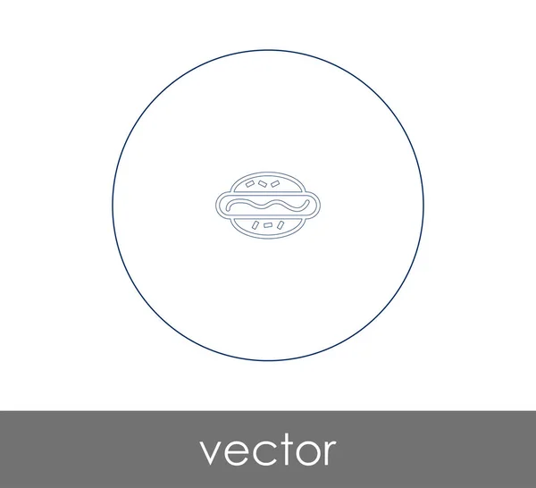 Vektor Illustration Design Von Hot Dog Ikone — Stockvektor