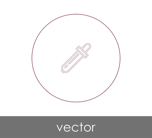 Dropper Medicinsk Ikon Vektorillustration — Stock vektor
