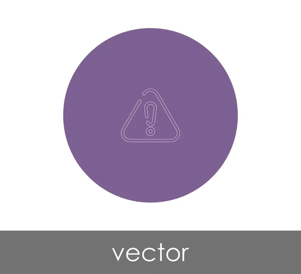 Icône Exclamation Logo Illustration Vectorielle — Image vectorielle