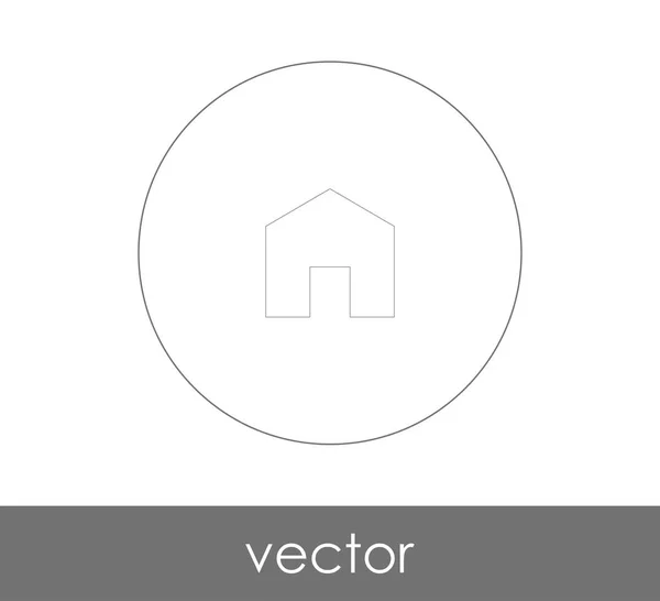 Icono Inicio Para Diseño Web Aplicaciones — Vector de stock