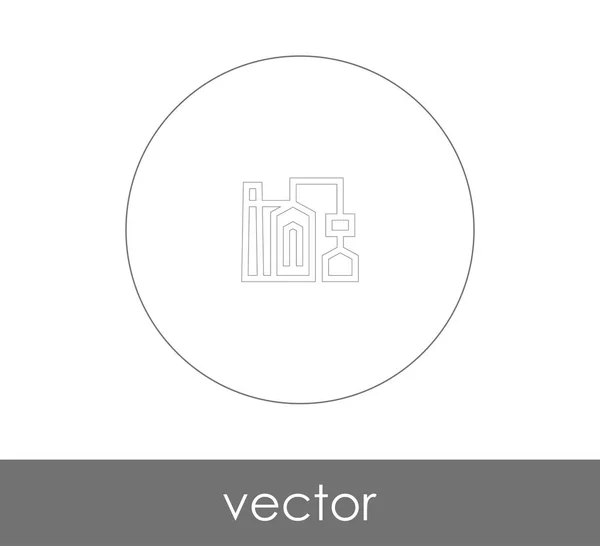 Vektorillustration Des Fabriksymbols Für Webdesign Und Anwendungen — Stockvektor