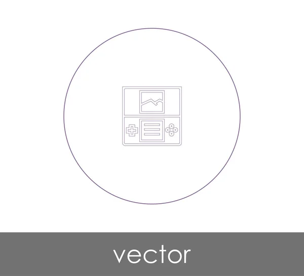 Videospielkonsolen Symbol Für Webdesign Und Anwendungen — Stockvektor