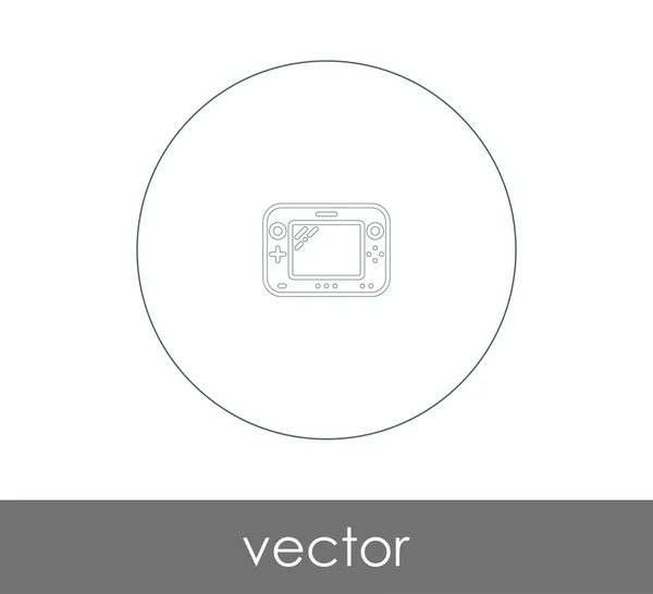 Video Game Console Icon Web Design Applications — Stock Vector