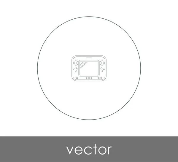 Icono Consola Videojuegos Para Diseño Web Aplicaciones — Vector de stock