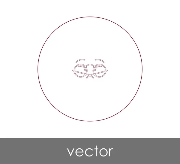 Icono Gafas Graduadas Para Diseño Web Aplicaciones — Vector de stock