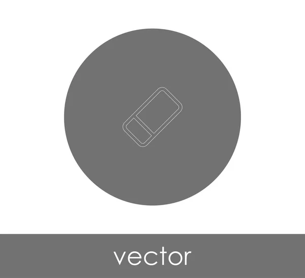 Векторная Иллюстрация Иконки Ластика — стоковый вектор
