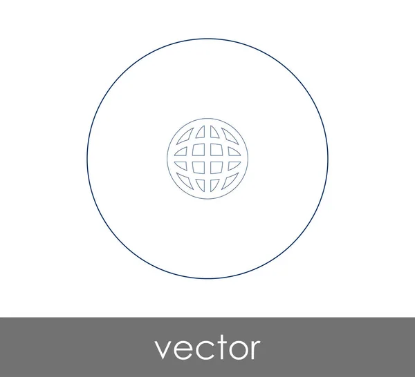 Disegno Illustrazione Vettoriale Dell Icona Globe — Vettoriale Stock