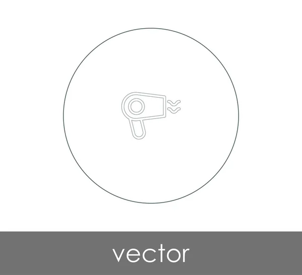 Haardroger platte pictogram — Stockvector
