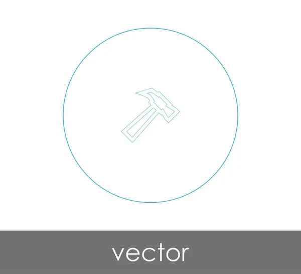 Hammer Icon Vektor Illustration — Stockvektor