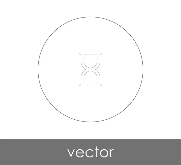 Sanduhr Flaches Symbol Vektorillustration — Stockvektor