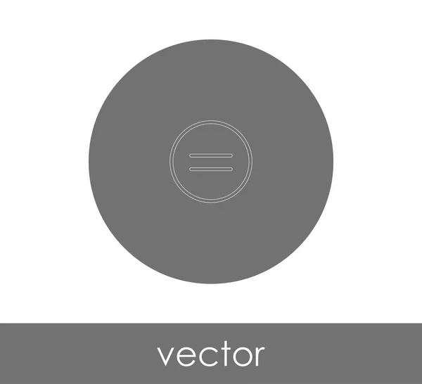 Diseño Ilustración Vectorial Icono Igual — Vector de stock