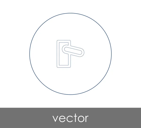 Kilincs Lapos Ikon Vektoros Illusztráció — Stock Vector