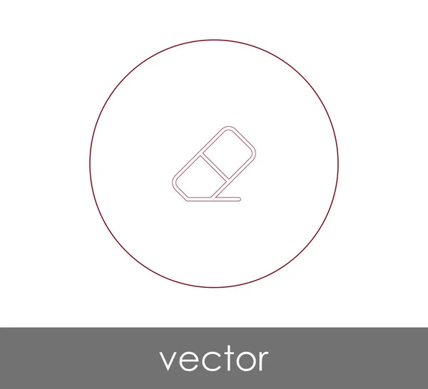 Vektor Illustration Utformningen Radergummi Ikonen — Stock vektor