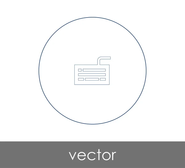 Desenho Ilustração Vetorial Ícone Teclado — Vetor de Stock