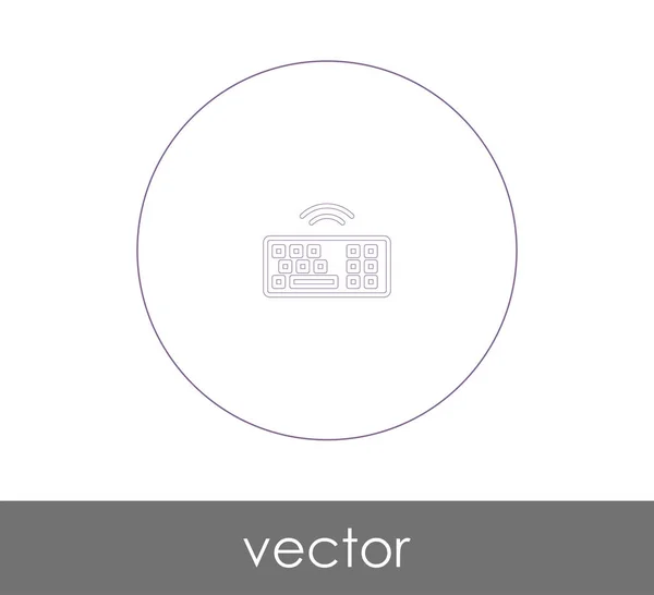 Diseño Ilustración Vectorial Del Icono Del Teclado — Vector de stock