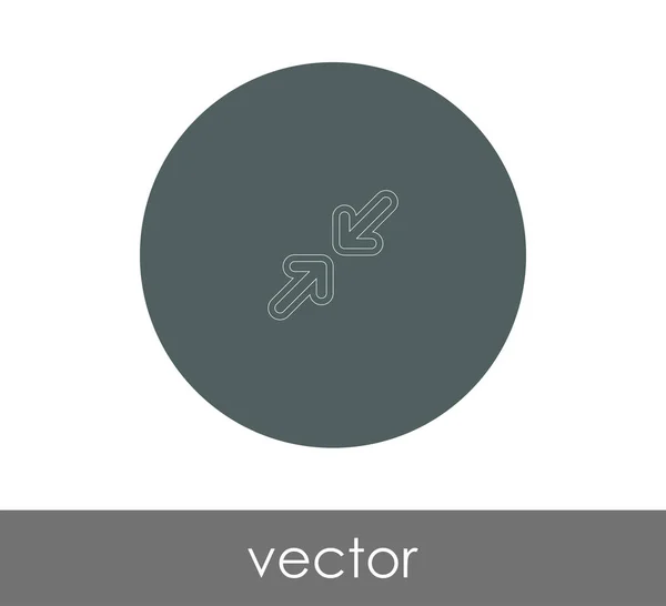 Illik Nyíl Ikon Web Design Alkalmazások — Stock Vector