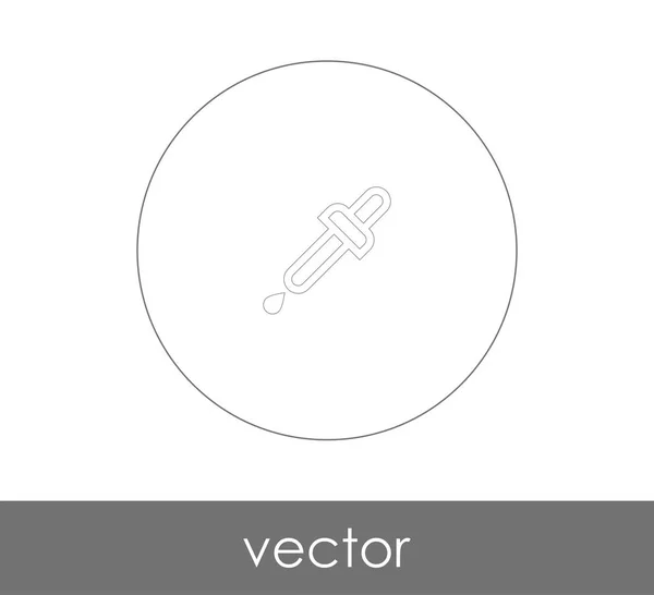 Cuentagotas icono web — Vector de stock