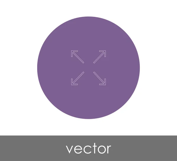 Pictograma ecran complet — Vector de stoc