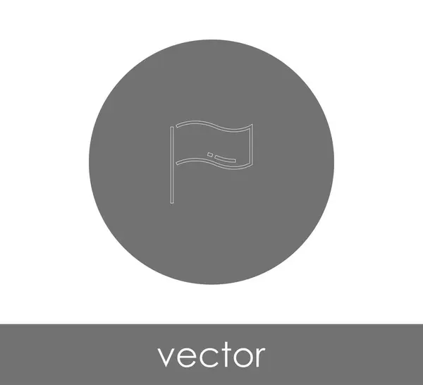 Het Pictogram Van Vlag Voor Webdesign Toepassingen Vectorillustratie — Stockvector