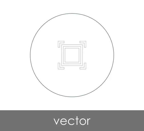 Icono de enfoque de cámara — Vector de stock