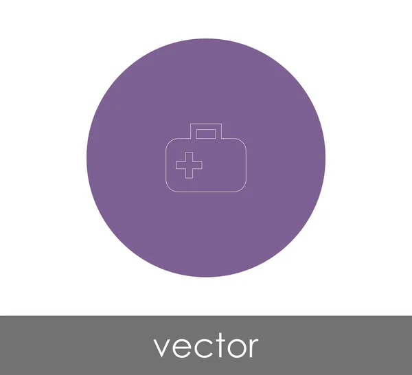 Vektor Illustration Design Des Verbandskasten Symbols — Stockvektor