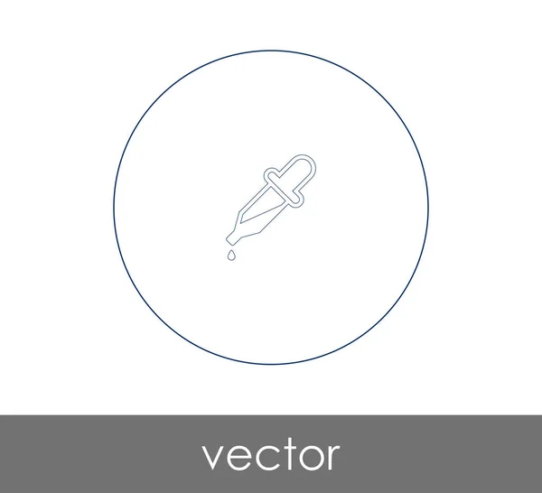 Vektor Illustration Design Drop Ikonen — Stock vektor