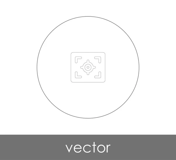 Pictogram van de focus van de camera — Stockvector