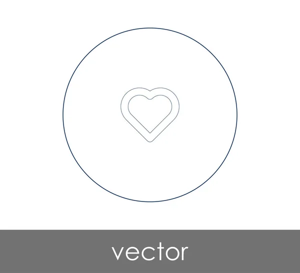 Herz Web Icon Vektorillustration — Stockvektor