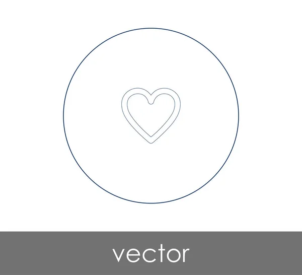 Herz Web Icon Vektorillustration — Stockvektor