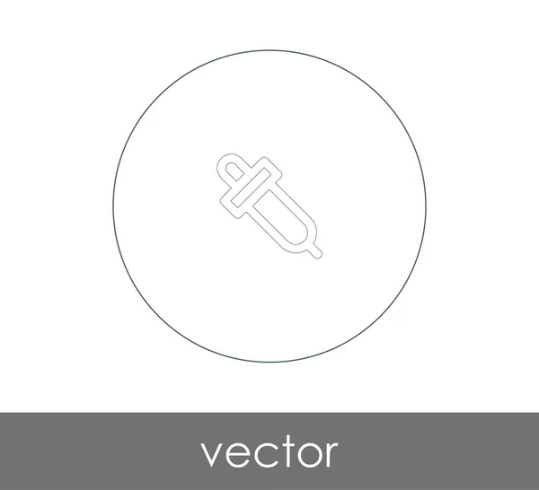 Pipette Web-Symbol — Stockvektor