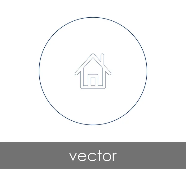 Home Icon Web Design Applications — Stock Vector