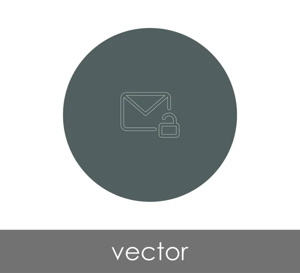 Sicheres E-Mail-Symbol — Stockvektor