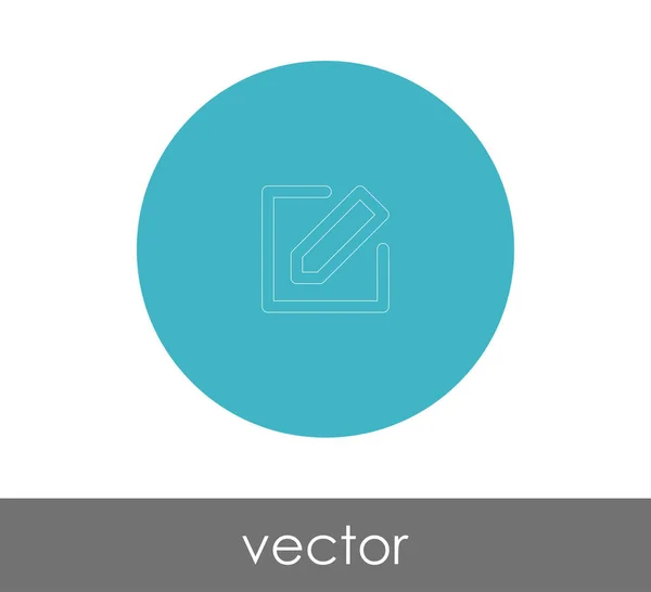 Editar icono de concepto — Vector de stock