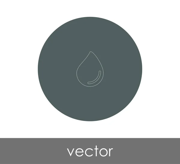 Upustit Vektorový Obrázek Ikony — Stockový vektor
