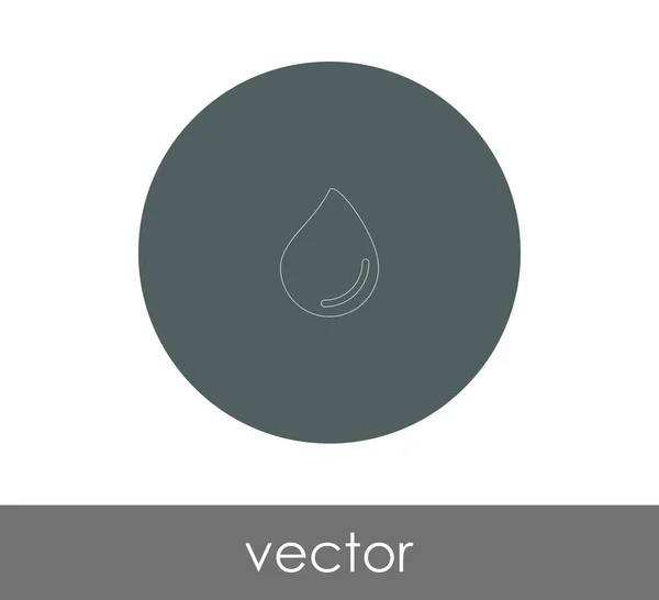 Ícone Gota Ilustração Vetorial — Vetor de Stock