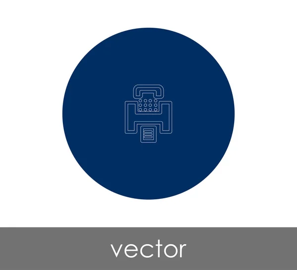 Ícone Máquina Fax Para Web Design Aplicações Ilustração Vetorial — Vetor de Stock