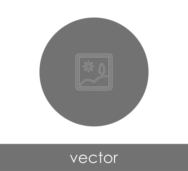 Icono Marco Imagen Para Diseño Web Aplicaciones Ilustración Vectorial — Vector de stock