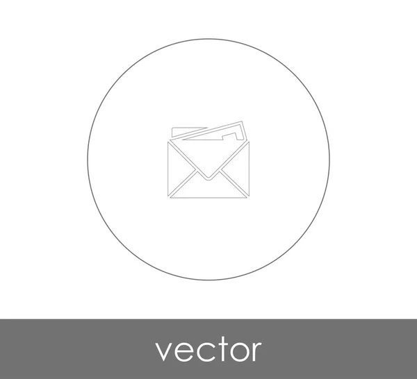 Boríték Ikon Vektor Illusztráció — Stock Vector