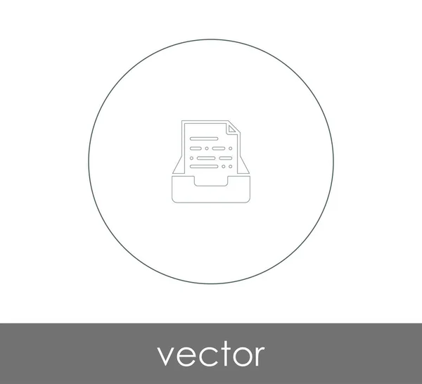 Archive Icon Web Design Applications — Stock Vector