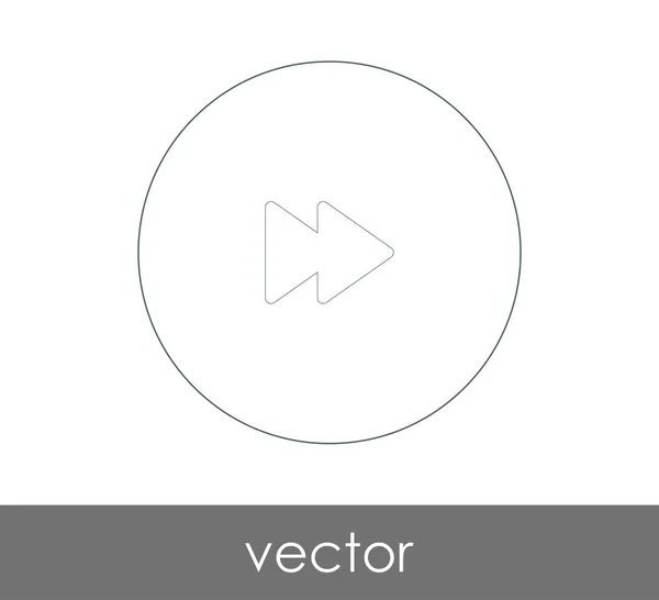 Ícone Avanço Rápido Para Web Design Aplicações Ilustração Vetorial — Vetor de Stock