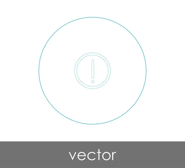 Восклицательный Знак Логотип Векторная Иллюстрация — стоковый вектор