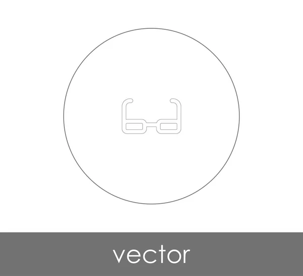 Brille Icon Vektor Illustration — Stockvektor