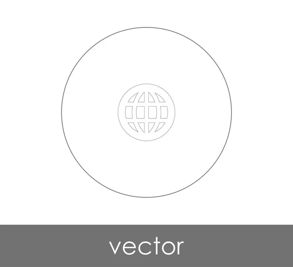 Значок Глобуса Веб Дизайна Приложений — стоковый вектор