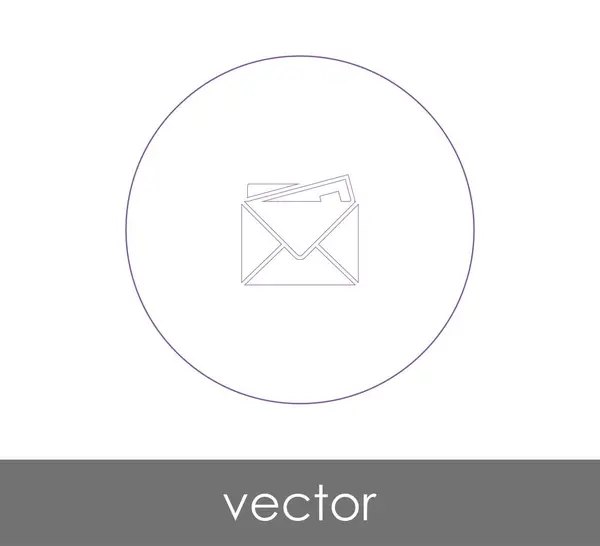 Umschlag Symbol Vektor Illustration — Stockvektor