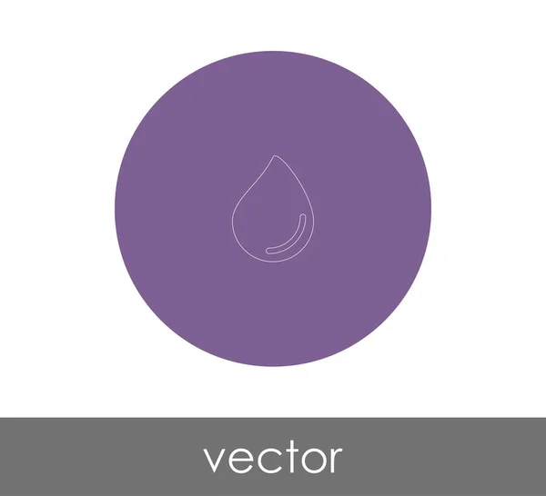 Drop Icon Vektor Illustration — Stockvektor