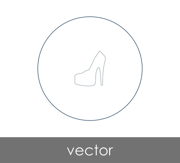 High Heel Icon Vector Illustration — Stock Vector